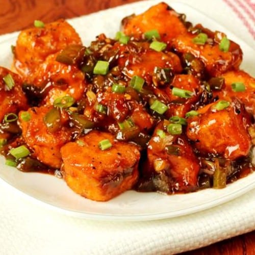 Paneer Manchurian.