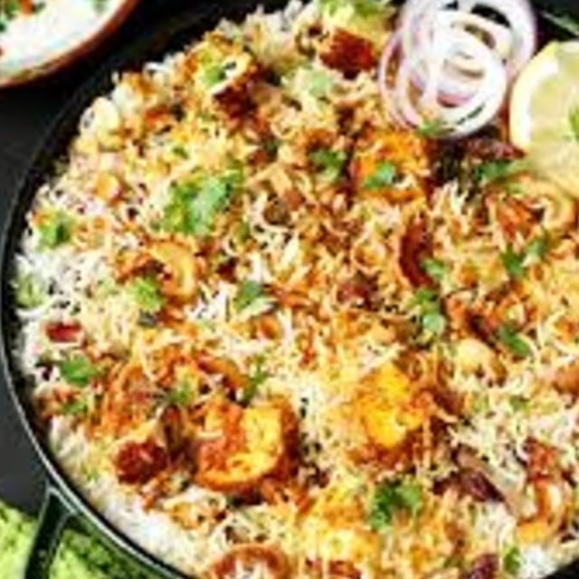 Paneer Biryani.